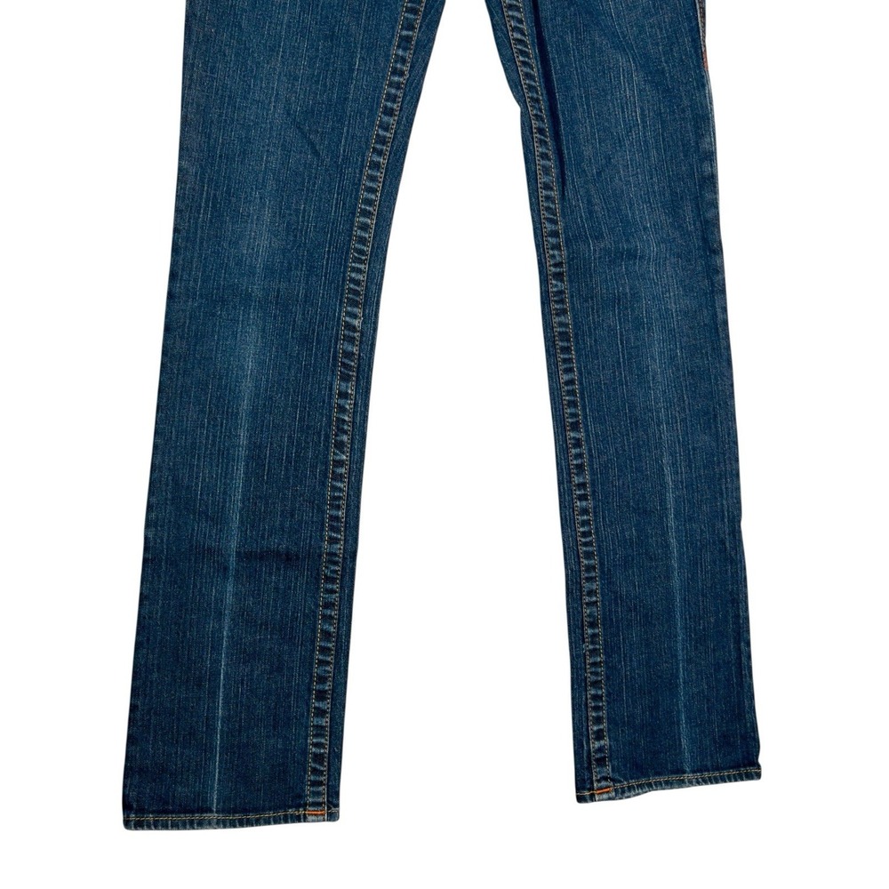 True Religion Billy Straight Jeans Womens Size 27 Western Rodeo School Denim - Picture 6 of 14